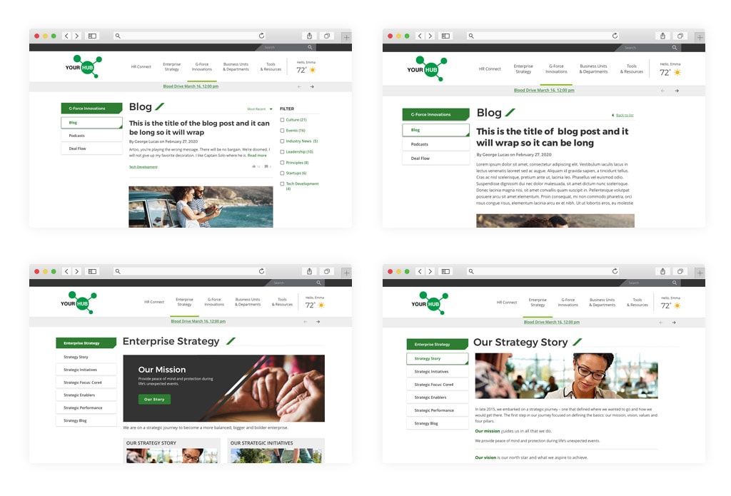 Sitecore Intranet Redesign & Implementation